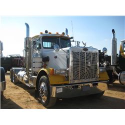 1984 PETERBILT T/A TRUCK TRACTOR, S/N 1XP9DB9X4EN171320, CAT DIESEL ENG, 10 SPD TRANS, 38K REARS, 12