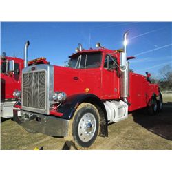 1983 PETERBILT 359-S19 T/A WRECKER, S/N 1XP9D29X7DN161251, CUMMINS