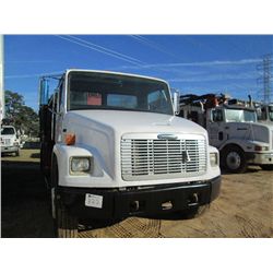 2001 FREIGHTLINER FL80 S/A TRASH TRUCK, S/N 1FYABWAK81HH41184, CAT DIESEL ENG, A/T, 18' STEEL GARBAG