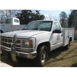 1998 CHEVROLET 2500 SA/ SERVICE TRUCK, S/N 1GCGC24RXWZ182997, GAS ENG, A /T, TOOL BODY, ODOMETER REA