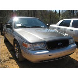 2007 FORD POLICE INTERCEPTOR, S/N 2FAHP71W37X145030, V8, A/T, P/W, ODOMETER READING 241,961 MILES