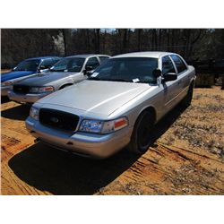 2007 FORD POLICE INTERCEPTOR, S/N 2FAHP71WX7X145039, V8, A/T, P/W, ODOMETER READING 211,253 MILES