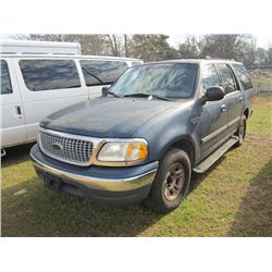 1999 FORD EXPEDITION XLT SUV, S/N 1FMRU1763XLC06137, V8 GAS ENG, A/T