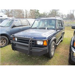 2001 LAND ROVER DISCOVERY SERIES SE7 4X4, S/N SALTW12401A729055, GAS ENG, AUTO TRANS, 4 DOOR, ODOMET