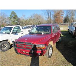 1998 DODGE DURANGO 4X4 SUV, S/N 1B4HS28Y2WF206538, V8 GAS, A/T