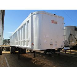 1994 TRAVIS 36' DUMP TRAILER, S/N 1T91A3623R1247283, ALUM, FRAMELESS, 11R24.5 TIRES