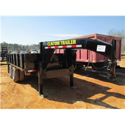 15' GOOSENECK T/A DUMP TRAILER, T/A, DUAL WHEELS (BILL OF SALE ONLY)