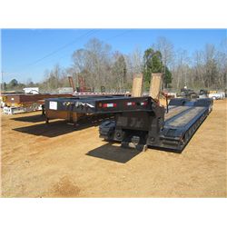 2004 LOADKING TRI AXLE DETACH TRAILER, S/N 5LXL4935041024863, 12' COVER REAR DECK, EXCAVATOR THROUGH