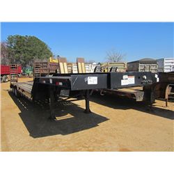 2009 PITTS 33' T/A LOWBOY TRAILER, S/N 5JYLB35297P078389, FOLD OVER RAMP, 235/75R17.5 TIRES