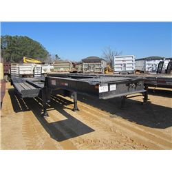 BULLDOG LB40 T/A LOWBOY TRAILER, S/NM 215535, 24'6" LOAD DECK, 4' BEAVER TAIL, FLIP UP RAMPS, 20T CA