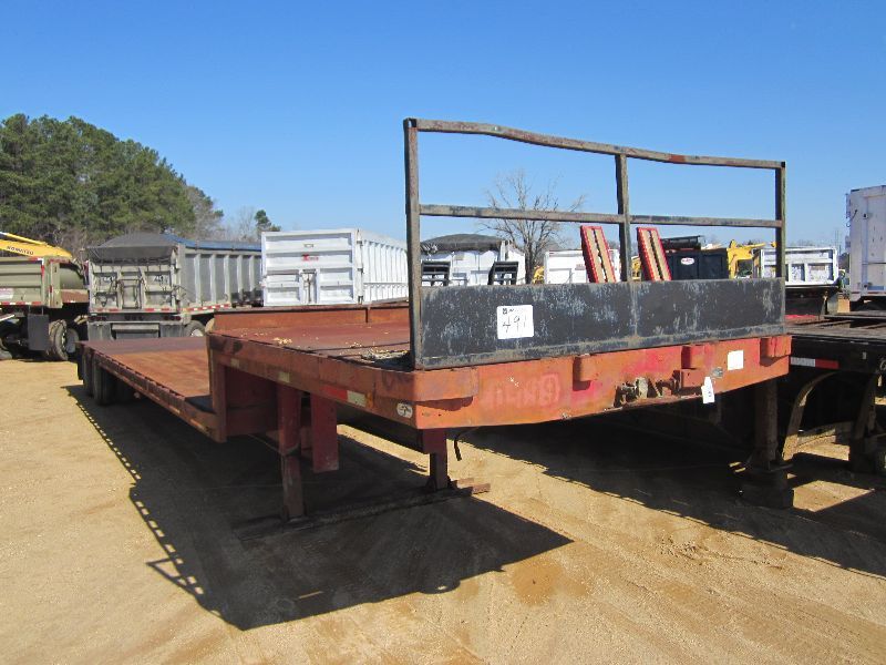 FERREE 40' T/A STEP DECK TRAILER, S/N 84744, 10' STEP DECK, 9R17.5 TIRES