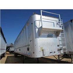 2001 EAST 48' LIVE BOTTOM T/A TRAILER, S/N 1E1U1Y2801RM30692, OPEN TOP, KEITH WALKING FLOOR, ROLL OV