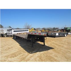 2005 TRANSCRAFT 48' T/A STEP DECK TRAILER, S/N 1TTE4820X51076112, SPREAD AXLE, 11' TOP DECK, 255/70R