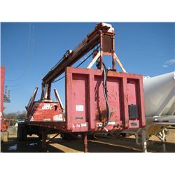 GREAT DANE 45' T/A FLATBED TRAILER, S/N 1GRDM90231M018701, USTC MODEL PC-16 HYD JIFFY LIFT, OUTRIGGE