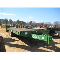 8'X18' T/A TAG TRAILER, S/N , 4' DOVETAIL, FOLD DOWN RAMP