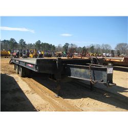 25' T/A TAG TAILER, S/N 4MNDP2520S0001166, 5' DOVE TAIL, 5' FOLD DOWN RAMPS