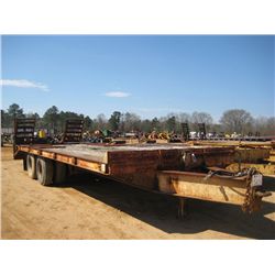 SHOPBUILT T/A TAG TRAILER, 8'4" WIDE, 21' LOAD DECK, DOVETAIL W/RAMPS, AIR BRAKES