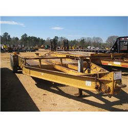 1997 BELSHE 23' TRI-AXLE TAG TRAILER, S/N 16JF01832V1030395, HEAVY DUTY EQUIPMENT HAULER, W/RAMP, 24