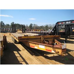 1998 24' TRI-AXLE TAG TRAILER, S/N 4MN0P2Y30W1001064, 20' DECK, 4' DOVETAIL W/RAMPS, LT215/85R16 TIR