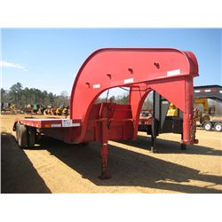 BILL'S 25' GOOSENECK T/A TRAILER, S/N BW3996 (79 YR) 5' DOVETAIL W/RAMPS, 7.50-16 LT TIRES