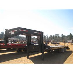 20' NORTON VAN GOOSENECK T/A TRAILER, 5' DOVETAIL, W/FOLD DOWN RAMPS