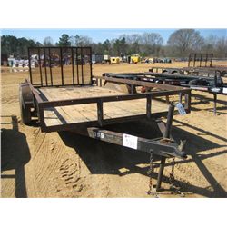 16' T/A TAG TRAILER W/RAMP, S/N 1W8016982W0A03813