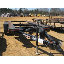 2003 75" X 14' CREEK HILL WELDING T/A TRAILER, S/N 1C9FS14223C627219, HYD TILT, WINCH, ELECTRIC BRAK