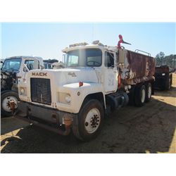 1986 MACK ECONODYNE WATER TRUCK, S/N 1M2N187Y4GA014982, MANUAL TRAX, 4,000 GAL WATER TANK, ODOMETER 