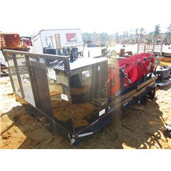 10'X8' SERVICE TRUCK BED W/5 HOSES, REEL, TOOLBOX