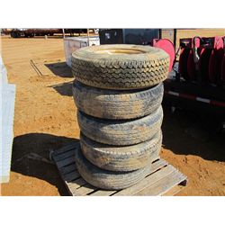 1 LOT (5) LT235/85R16 TIRES & RIMS