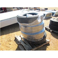 1 LOT (4) 295/75R22.5 TIRES