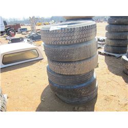 1 LOT (6) 295/75R22.5 TIRES