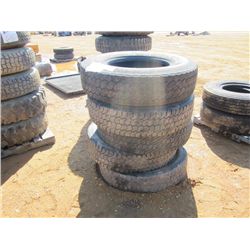 1 LOT (5) 11R22.5 TIRES