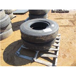 1 LOT (2) 10.00R20 TIRES