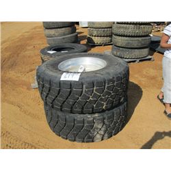 1 LOT (2) 425/65R22.5 TIRES & RIMS GOODYEAR