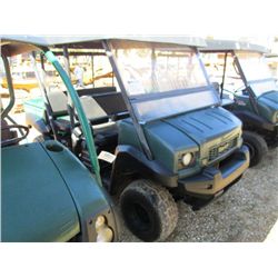 2009 KAWASAKI MULE 4010 4X4 ATV, S/N JK1AFCR129B501628, GAS ENG, A/T, CREW CAB, WINDSHIELD, METER RE
