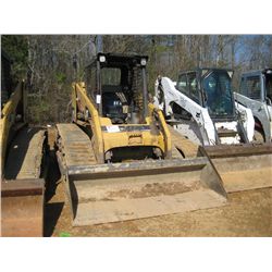 CAT 267 SKID STEER LOADER, S/N CMP00338, GP BUCKET, TRACK TYPE, CANOPY, METER READING 2,341 HRS