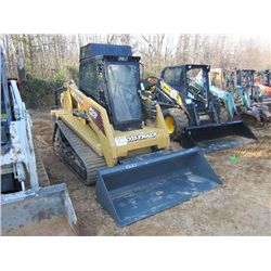 ASV POSI TRACK RC100 SKID STEER LOADER, S/N RSD12909 (07 YR) TRACK TYPE, GP BUCKET, ECAB W/AIR, METE