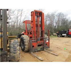 POWER LIFT 12,000# FORKLIFT, S/N RO97-89, 4 CYL DIESEL ENG, CANOPY