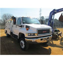 2006 GMC C5500 CREW CAB 4X4 SERVICE TRUCK, S/N 1GDE5E3236F418605, DURAMAX DIESEL, ALLISON A/T, 11' M
