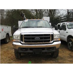 2004 FORD F550 SERVICE TRUCK, S/N 1FDAF56P64EC24561, FORD POWER STROKE DIESEL ENG, A/T, TOOL BODY, M