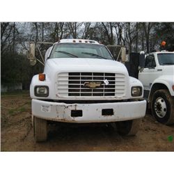 1997 CHEVROLET S/A FUEL & LUBE TRUCK, S/N 1GBM7H1J2VJI02201, CAT DIESEL, 6 SPD TRANS, FUEL TANK, LUB