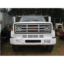 1986 GMC 7000 S/A WATER TRUCK, S/N 1GDG7D1F1GV539465, DIESEL ENG, A/T, ODOMETER READING 82,148 MI