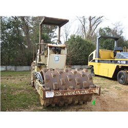INGERSOLL-RAND SD40F VIBRATORY ROLLER, S/N 5789-SBF, 54" PADFOOT DRUM, 4 CYL DIESEL ENG, CANOPY, MET