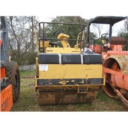 CAT CB-434 TANDEM ROLLER, S/N 3TF00201, 56" DRUMS, VIBRATORY, METER READING 1,050 (COUNTY OWNED)
