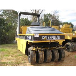 CAT PS-150 PNEUMATIC ROLLER, S/N 3XR00267, ROLL BAR, WATER TANK, SCRAPERS, METER READING 2,196 HRS