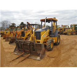 JOHN DEERE 310SG 4X4 LOADER BACKHOE, S/N 910494 (02 YR) QUICK COUPLER, GP BUCKET, FORKS, CANOPY, MET