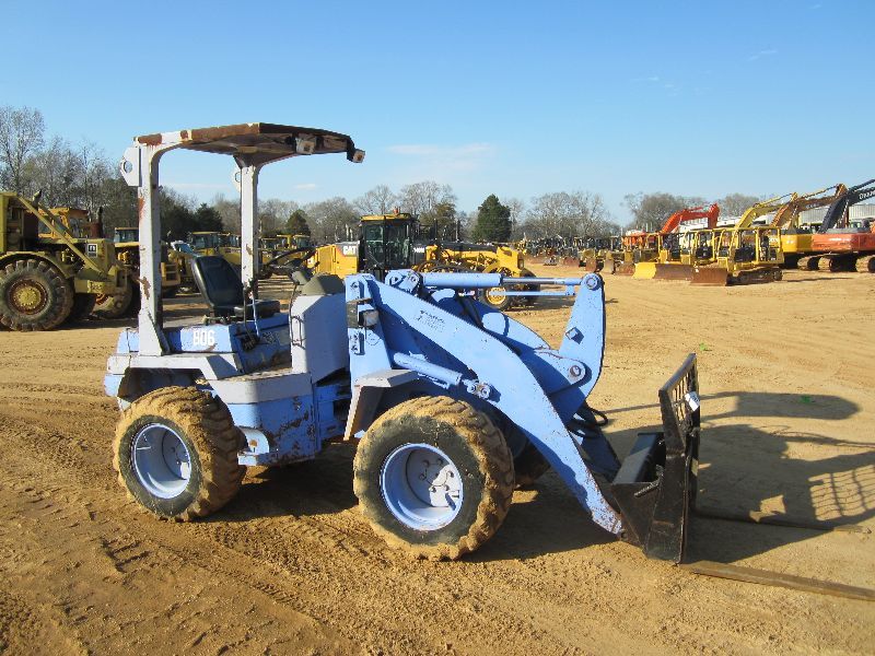 TCM 806 WHEEL LOADER S/N 60805713 FORKS CANOPY - J.M. Wood Auction ...