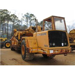 JOHN DEERE 762A MOTOR SCRAPER, S/N 004120, ELEVATING, CANOPY, 23.5-25 TIRES