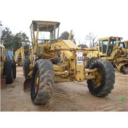 CAT 130G MOTOR GRADER, S/N 74V0366, 12' MOLDBOARD W/TIP CONTROL, ECAB, 14.00-24 TIRES